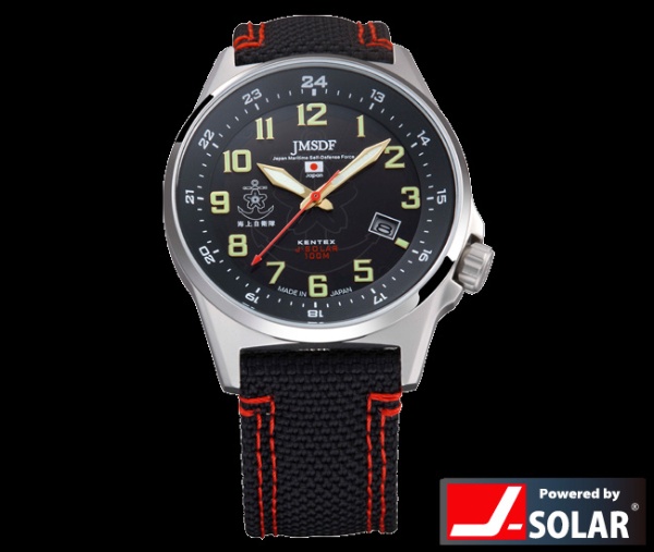 日本製　ケンテックス ソーラースタンダード S715M-03 海上自衛隊　腕時計
