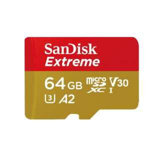 SanDisk Extreme microSDXC UHS-Iカード 64GB SDSQXAH-064G-JN3MD SDSQXAH-064G-JN3MD [Class10 /64GB]