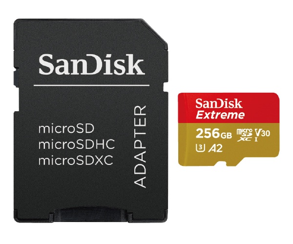 SanDisk Extreme microSDXC UHS-Iカード 256GB SDSQXAV-256G-JN3MD  SDSQXAV-256G-JN3MD [Class10 /256GB]