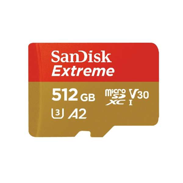 SanDisk Extreme microSDXC UHS-I卡512GB SDSQXAV-512G-JN3MD SDSQXAV-512G-JN3MD[Class10/512GB]_1