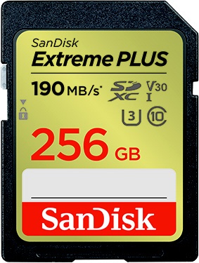SanDisk Extreme PLUS SDXC UHS-Iカード 256GB SDSDXWA-256G-JNJIP
