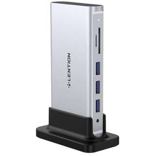 mUSB-C IXX J[hXbg2 / HDMI / VGA / LAN / 3.5mm / USB-A3 / USB-Cn USB PDΉ 100W hbLOXe[V Vo[ OC-D55-SV [USB Power DeliveryΉ]