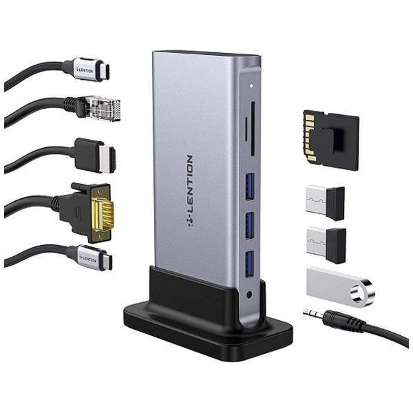 USB-C 10in1 アダプター HDMI VGA LANポート SDカード