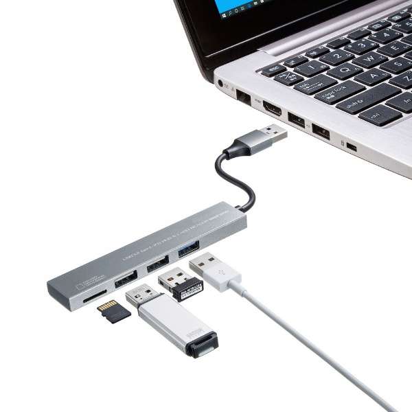 mUSB-A IXX microSDJ[hXbg / USB-A3nϊA_v^ USB-3HC319S_11