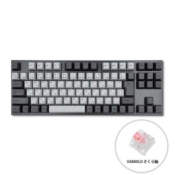 Varmilo ゲーミングキーボード Ink: Charcoal JIS 92 Keyboard グレー