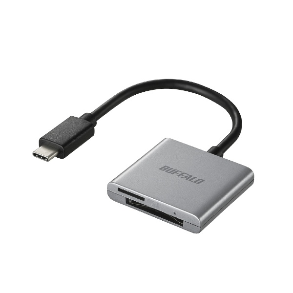 バッファロー BUFFALO カードリーダー ライター microSD対応 超コンパクト ブラック PlayStation4PS4 動作確認済B