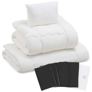 [床上用品套装]软乎乎地被褥9分安排(有单人尺寸/除湿席&收藏包的/黑色)KFS-F9S