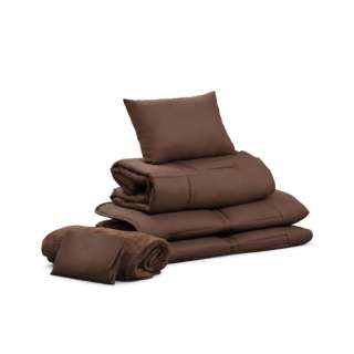 [床上用品套装]小型的尺寸被褥5分安排(有细长的尺寸/毯子&收藏包的/BRAUN)KFS-C5S
