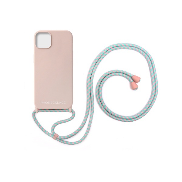 iPhone 13 mini PHONENECKLACE ロープネックストラップ付シリコンケース ピンク PN23251i13MPK ROA｜ロア  通販