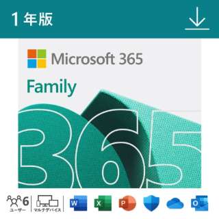 Microsoft 365 Family 1N   Win/Mac/iPady_E[hŁzp\lő6l [WinMacp] y_E[hŁz