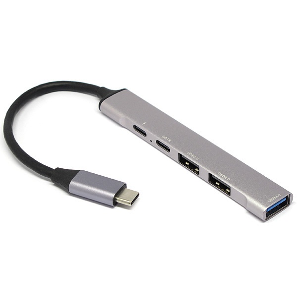 RUH-OTGTPU4 USB-C  USB-CUSB-A Ѵۥȥϥ 졼 [Хѥ /4ݡ /USB3.0б /USB Power Deliveryб]