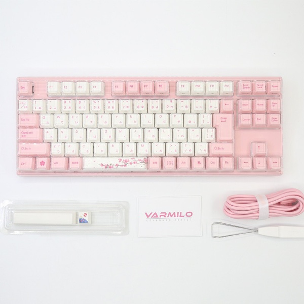 ゲーミングキーボード 92 Sakura JIS(サクラ軸V2) ピンク vm-vem92