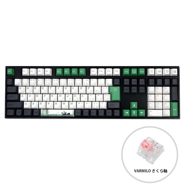 ゲーミングキーボード Panda R2 VEM113 JIS(サクラ軸V2) グリーン vm-vem113-a029-sakura [有線 /USB]