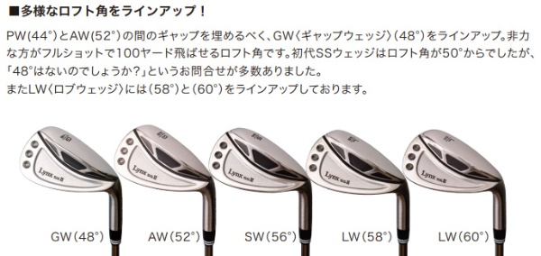 ウェッジ Lynx ss II wedge IC L60°《オリジナルスチールシャフト》【新溝ルール適合】 LYNX｜リンクス 通販 |  ビックカメラ.com