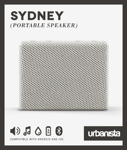 ブルートゥーススピーカー Sydney White Mist 1035525 [防滴 /Bluetooth対応] urbanista｜アーバニスタ  通販