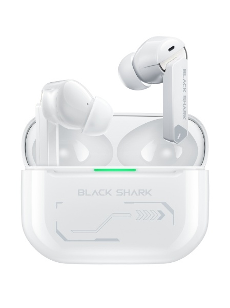 完全ワイヤレスイヤホン Black Shark JoyBuds Pro ホワイト BE20-WH [ワイヤレス(左右分離) /Bluetooth  /ノイズキャンセリング対応]