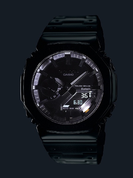 ジーショック G-SHOCK 腕時計 メンズ GM-B2100D-1A カシオ Gショック 2100シリーズ CASIO FULL METAL 2100 SERIES ソーラー ブラックxシルバー アナデジ表示