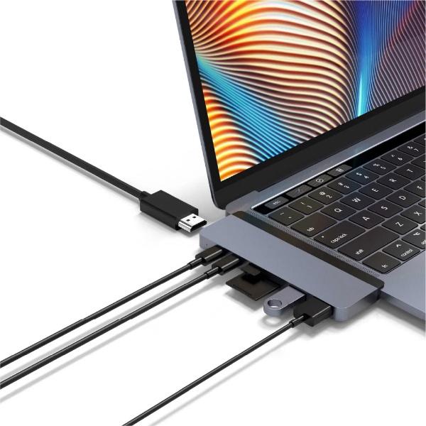 MacBook Pro / Air用［USB-Cｘ2 オス→メス カードスロットｘ2 / HDMI