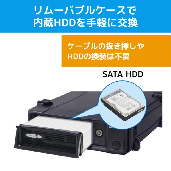 HDD/SSDリムーバブルケース USB-A接続 (Mac/Windows11対応) SA3-DK1