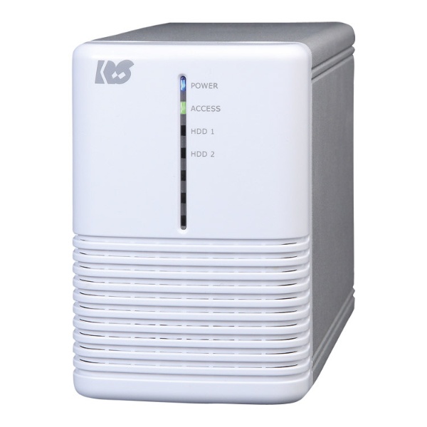 HDDケース USB-A接続 (Mac/Windows11対応) ホワイトシルバー RS-EC32 