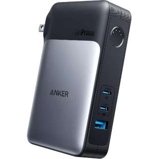 モバイルバッテリー搭載USB急速充電器 Anker 733 Power Bank ブラック A1651N11 [10000mAh /USB Power Delivery対応 /3ポート /充電タイプ]