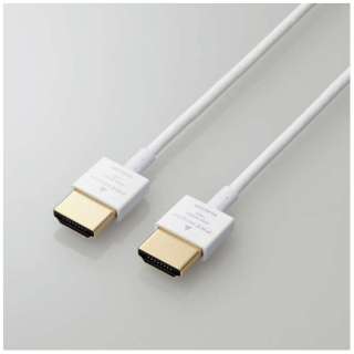 Premium HDMIケーブル Mac向け ホワイト CAC-APHDPSS10WH [1m /HDMI⇔HDMI /スリムタイプ /イーサネット対応]