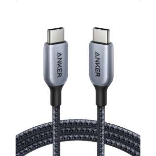 Anker Anker 765 高耐久ナイロン USB-C & USB-C ケーブル (140W 1.8m) Gray A88660A1 [ケーブルの長さ：約1.8m　※ケーブルの長さは端子部分も含めて計測しております /USB Power Delivery対応]