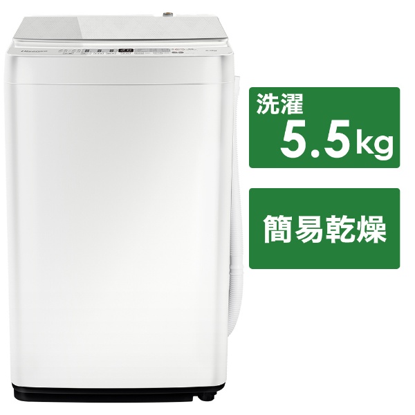 全自動洗濯機 HW-G55BK1 [洗濯5.5kg /簡易乾燥(送風機能) /上開き ...