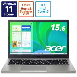 ノートパソコン Aspire Vero ボルケーノグレー AV15-51-H58Y/F [15.6型 /Windows11 Home /intel Core i5 /メモリ：8GB /SSD：512GB /Office HomeandBusiness /2022年8月モデル]
