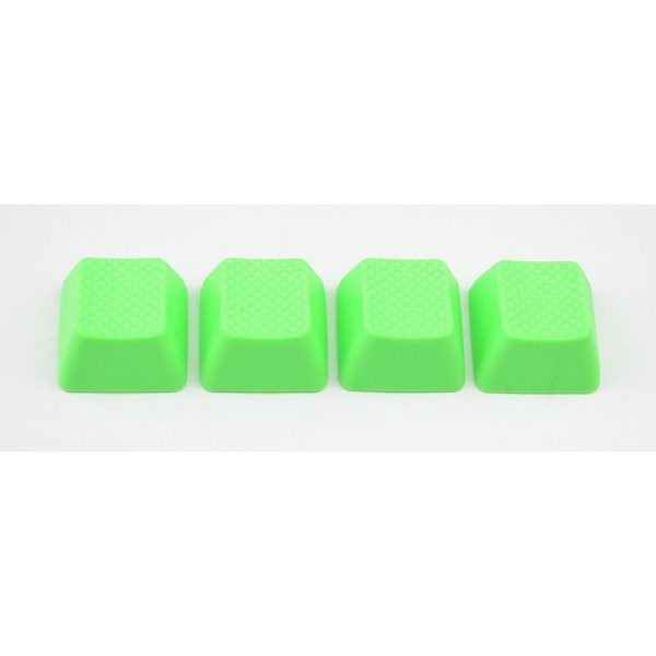 キーキャップ〕無字 ラバーゲーミングキーキャップ 4キー（1uサイズ） ネオングリーン R1  th-rubber-keycaps-blank-neon-green-r1 TAI-HAO｜タイハオ 通販