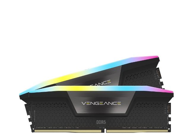 増設メモリ VENGEANCE RGB DDR5 ブラック CMH32GX5M2B6200C36 [DIMM DDR5 /16GB /2枚]