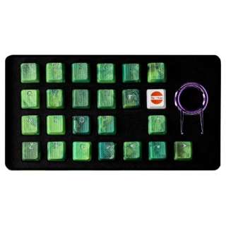 kL[LbvlUSzp 23L[ Rubberized Gaming Keycap Mark II Green Camo th-rubber-keycaps-green-camo-23
