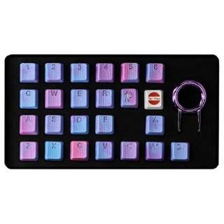 kL[LbvlUSzp 23L[ Rubberized Gaming Keycap Mark II Pink & Blue Camo th-rubber-keycaps-pink-blue-camo-23