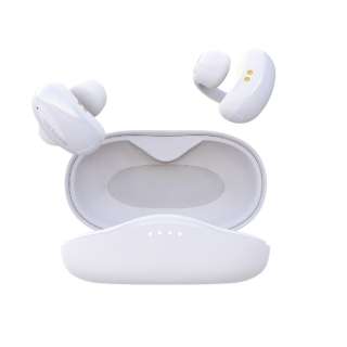 完全ワイヤレスイヤホン 骨伝導 earsopen ホワイト PEACE SS-1 [ワイヤレス(左右分離) /Bluetooth]
