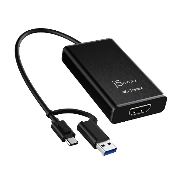 ֥鲽 [USB-CUSB-A³ ݡȡHDMI] USB 4K HDMI ץ㡼ץ ֥å JVA11