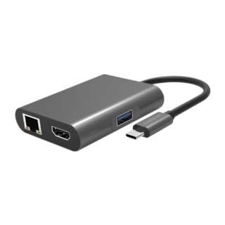mUSB-C IXX HDMI / LAN / USB-A / USB-CnUSB PDΉ 100W hbLOXe[V Vo[ OWL-DS3181-SV [USB Power DeliveryΉ]
