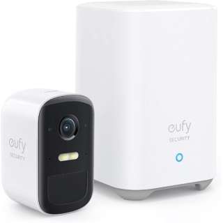 无线保安照相机Eufy Security eufyCam 2C 1-Cam Kit灰色+白T88305D3[无线电/暗視対応/室外对应]