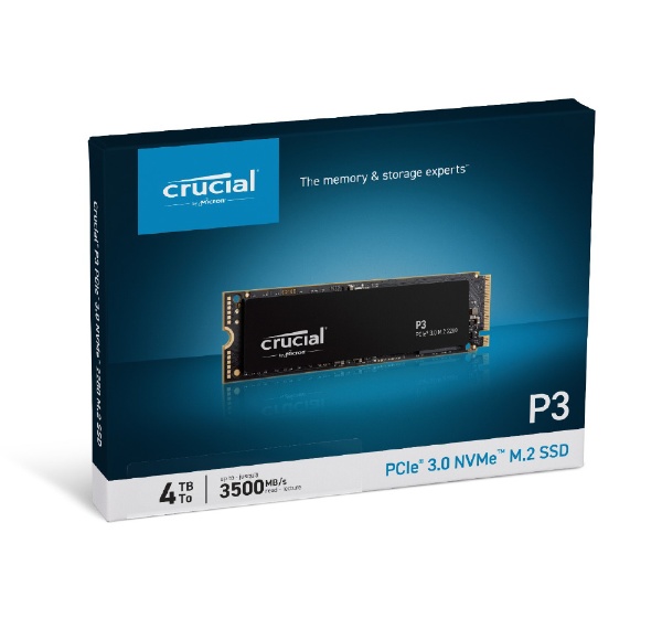 Crucial P3 4TB SSD(新品未使用)