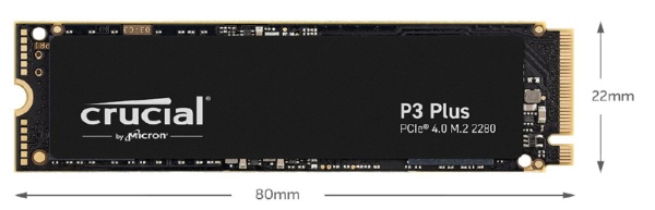 CT2000P3PSSD8JP 内蔵SSD PCI-Express接続 P3 Plus [2TB /M.2] 【バルク品】