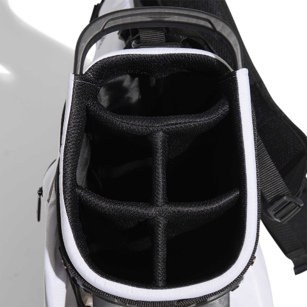 キャディバッグ 軽量 スリーバー スタンドバッグ(8.5型：47インチ対応/ホワイト) DG711 【返品交換不可】