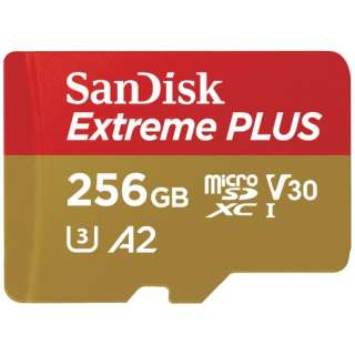 SanDisk Extreme PLUS microSDXC UHS-Iカード 256GB SDSQXBD-256G-JB3MD [Class10 /256GB]