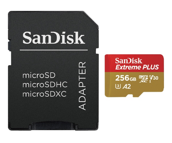 SanDisk Extreme PLUS microSDXC UHS-Iカード 256GB SDSQXBD-256G