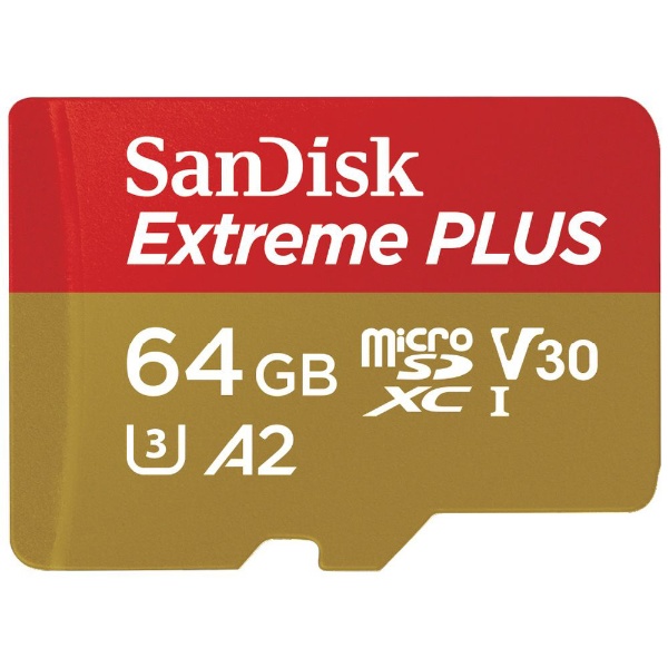 SanDisk Extreme PLUS microSDXC UHS-IJ[h 64GB SDSQXBU-064G-JB3MD [Class10 /64GB]