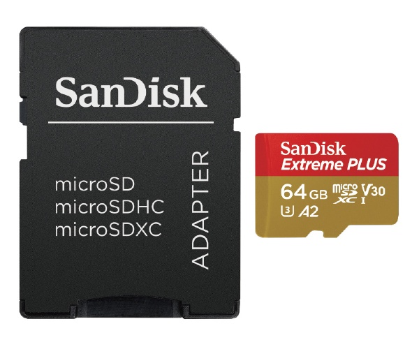 SanDisk ExtremePLUS UHS-I SDカード 64GB - PCパーツ