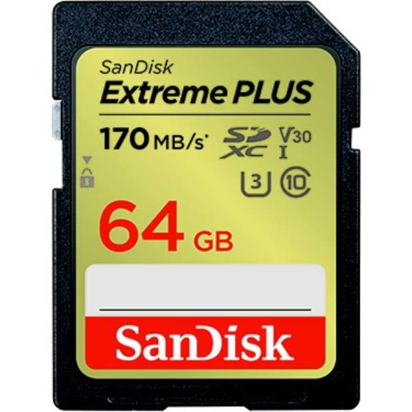 SanDisk Extreme PLUS SDXC UHS-IJ[h 64GB SDSDXWH-064G-JBJCP [Class10 /64GB]_1