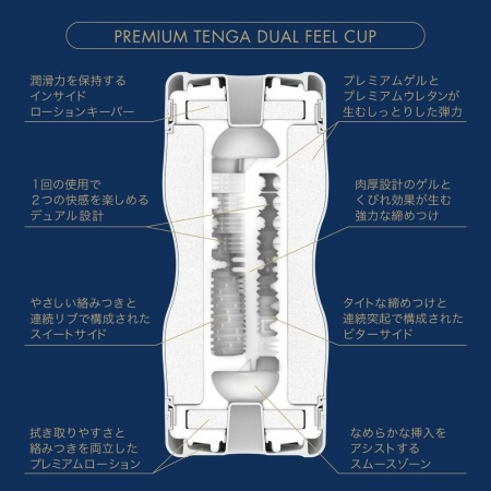 PREMIUM TENGA デュアルフィールカップ TOC-204PT 典雅｜TENGA 通販 | ビックカメラ.com