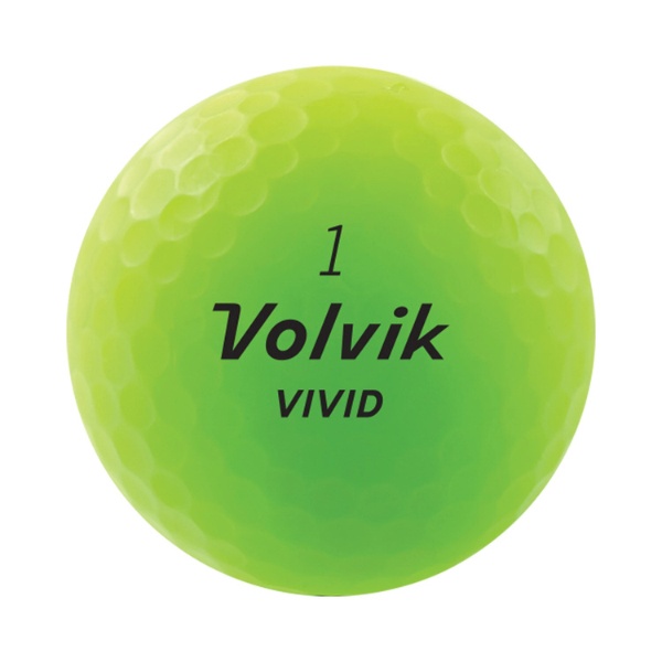 ゴルフボール Volvik VIVID 《1スリーブ(3球)/グリーン 