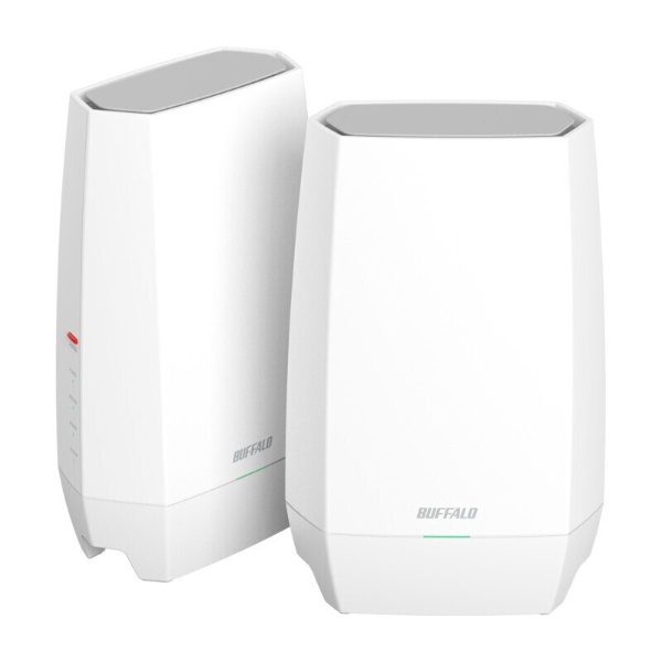 Wi-Fiルーター(2台) AirStation ホワイト WNR-5400XE6/2S [Wi-Fi 6E(ax
