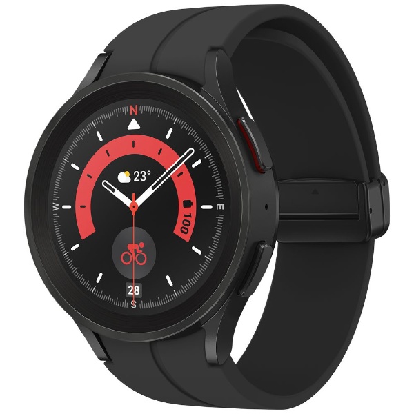 スマートウォッチ Galaxy Watch5 Pro 45mm（Titanium） ブラック SM ...