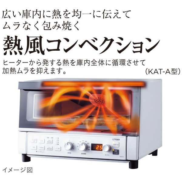 オーブントースター マットホワイト KAT-A131WM